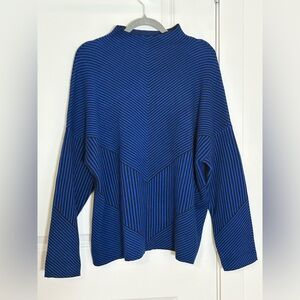 Cynthia Rowley Blue and Black Sweater
